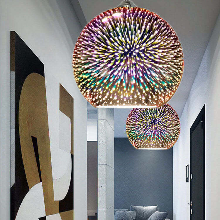 3D fireworks Effect Globe Pendant Lamp -  Pyrova