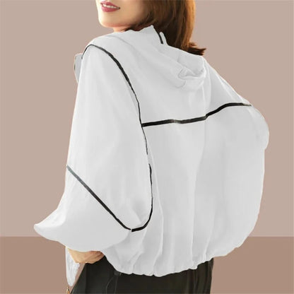 Leichte Damen-Sommer-Kapuzenjacke – Oversized, im lockeren Schnitt – Zoë