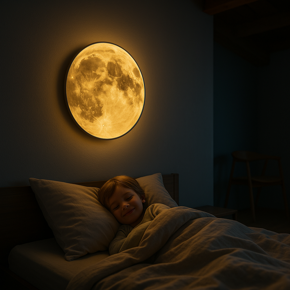 MoonAura | Magische 3D-Mondlampe mit Ambiente
