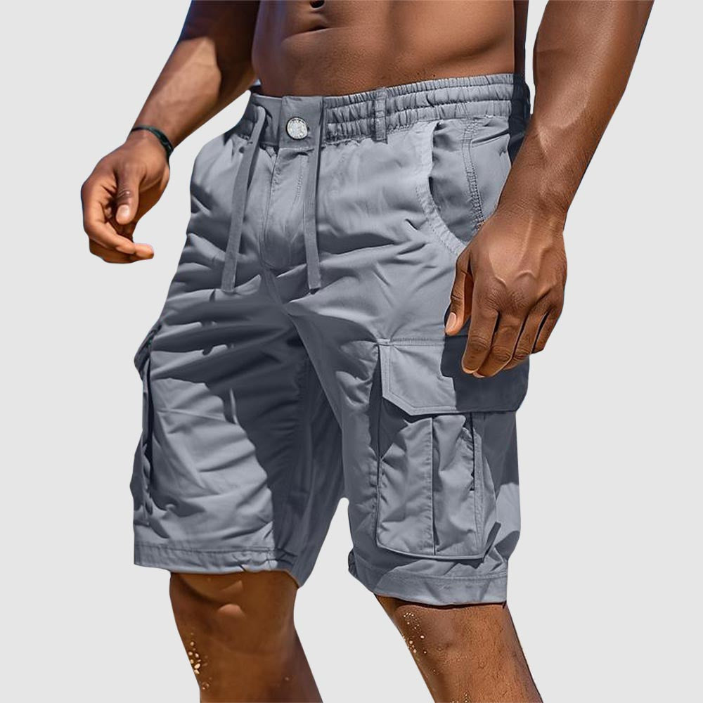 Sommerliche Herren-Cargo-Shorts aus Baumwollmischung – Rafael