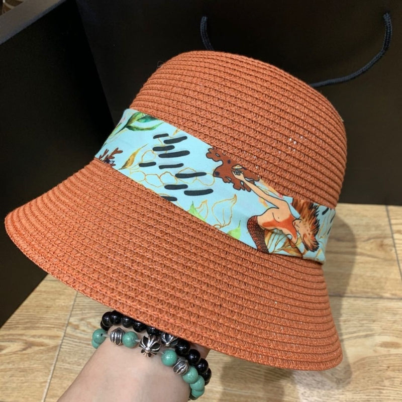Sommerlicher Sonnenhut mit Schleife und breiter Krempe – ShadeRibbon
