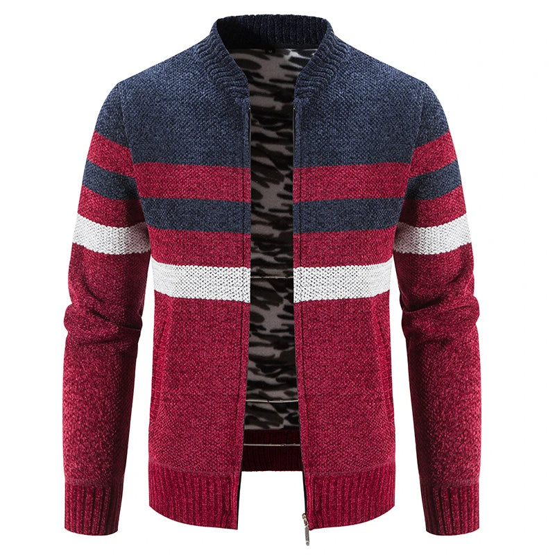 Herren Gestreifter Herbstpullover – Tobias