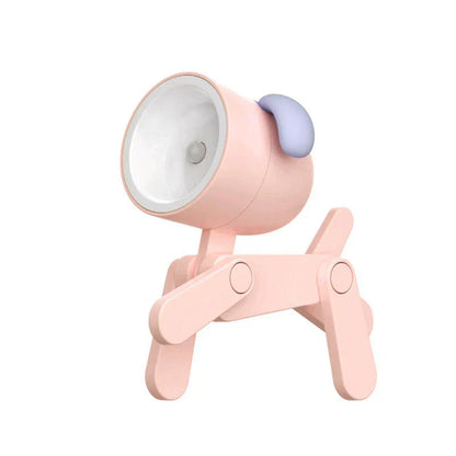 Rosa Hundelampe aus Kunststoff, modernes Design, LED, Kinderzimmer-Dekoration.