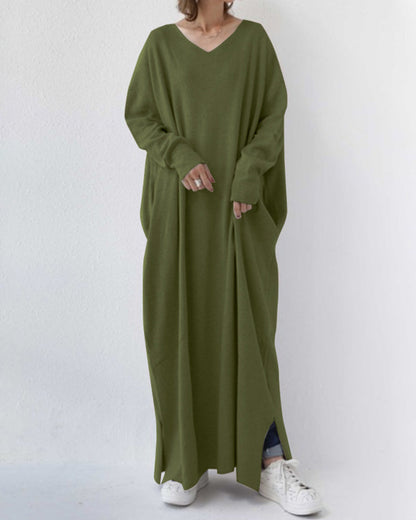 Sommerliches Maxikleid aus Baumwoll-Leinen-Mix – Sorella