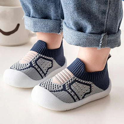 Baby Shoes with Snug Elastic Fit, Non-Slip Soles, Breathable Mesh, Ages 0-4 8