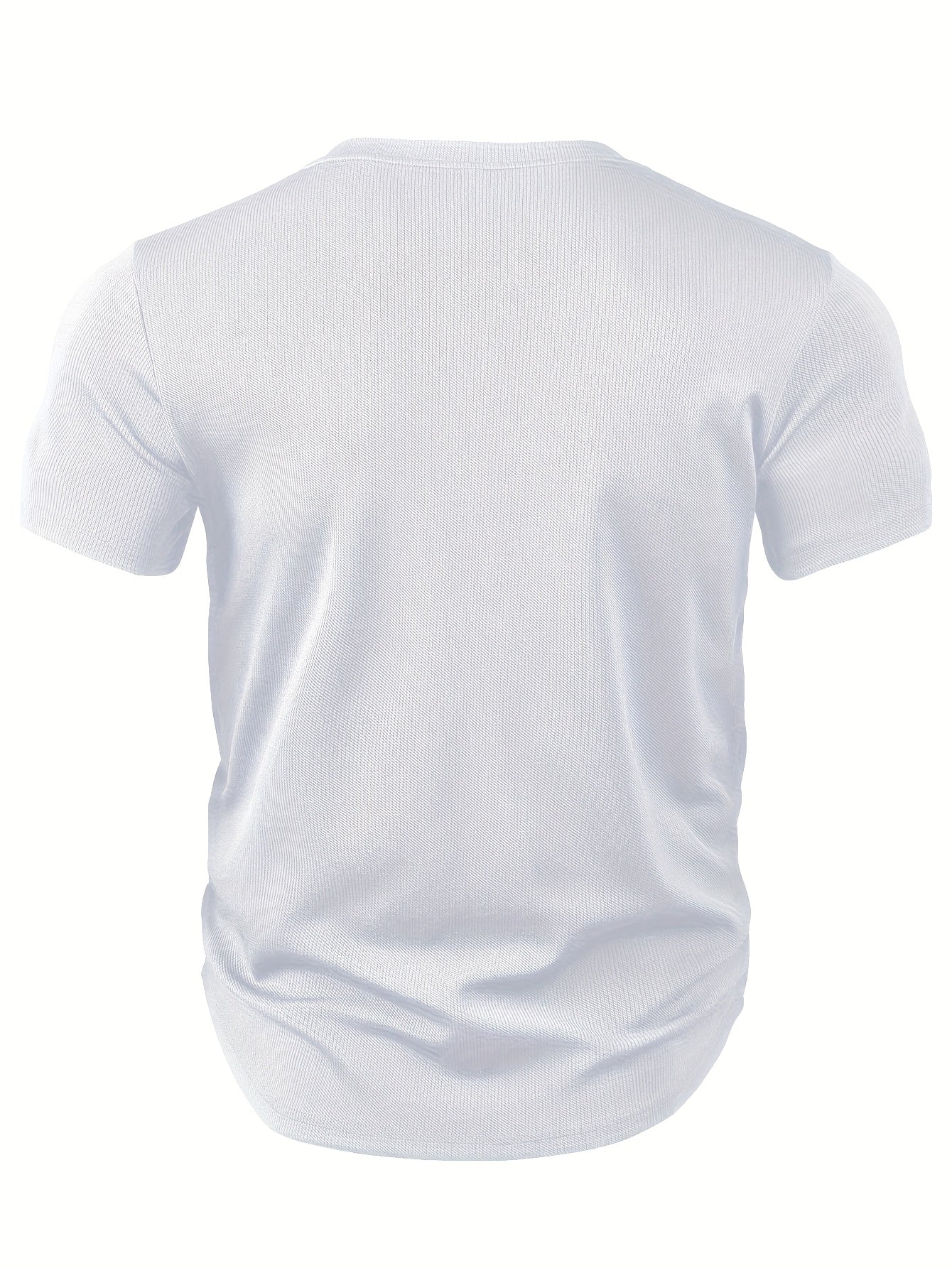 Herren-T-Shirt mit tiefem V-Ausschnitt und Struktur – Rafael