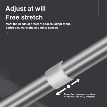 Drill-Free Adjustable Tension Rod for Curtains, Showers and Closets 5