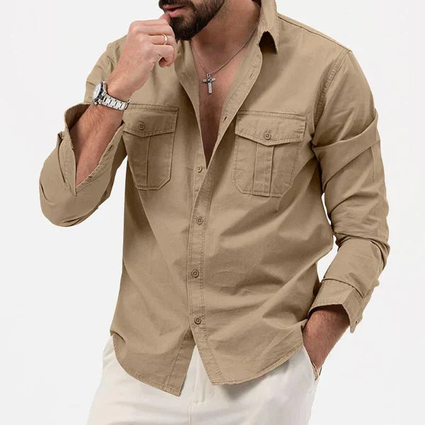 Stylische Herren Cargo Hemd - Tobias