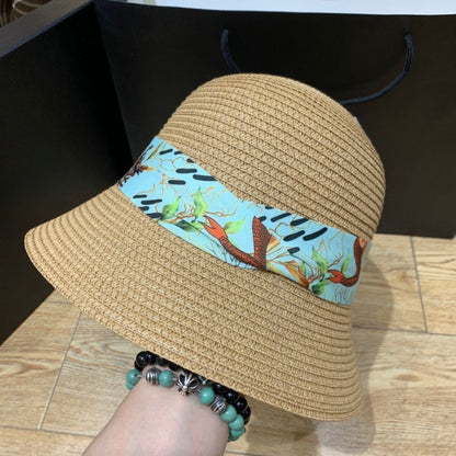 Sommerlicher Sonnenhut mit Schleife und breiter Krempe – ShadeRibbon