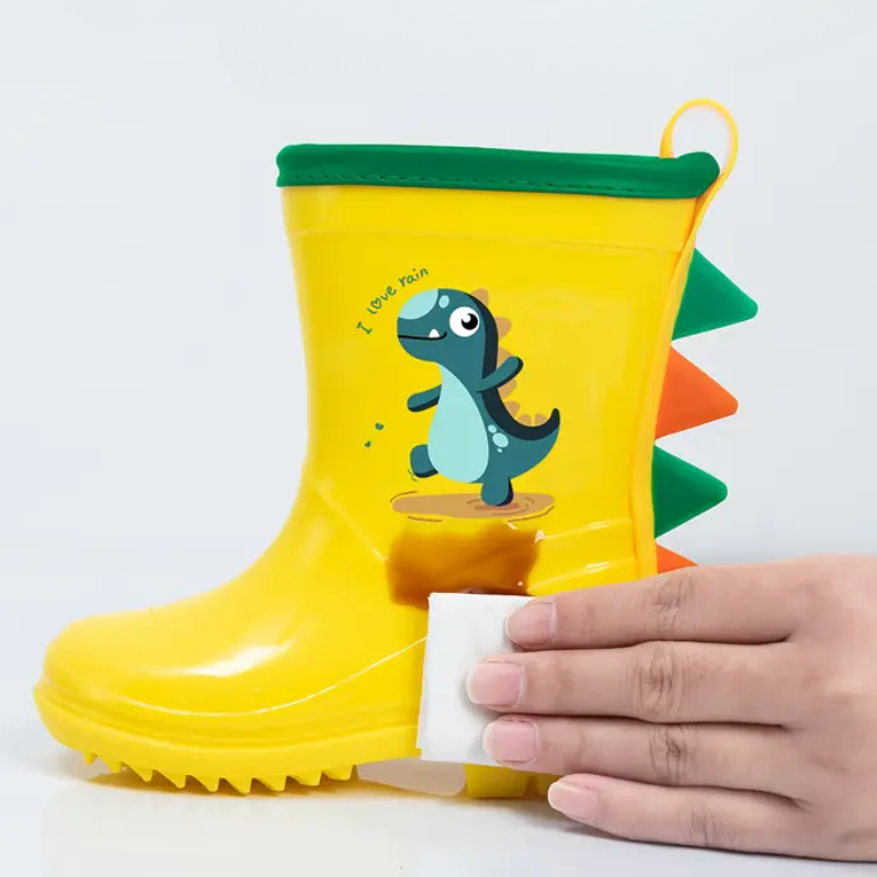 Bunte Kinder Gummistiefel mit Tiermotiven – Leo