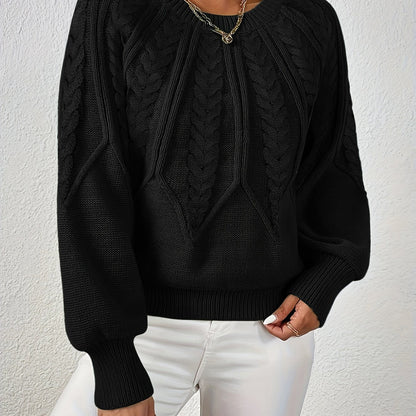 Damen Strickpullover mit Lanternärmeln – Sanna