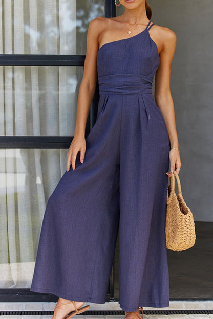 Ärmelloser Damen Jumpsuit mit Lockerer Passform – Mireille