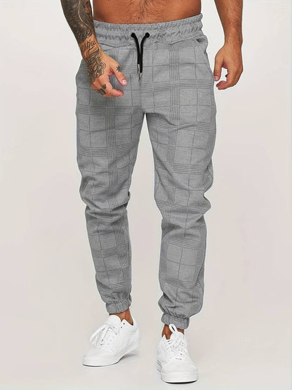 Karierte Herren-Jogginghose – Elian Herbstedition