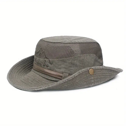 Outdoor-Sonnenhut mit verstellbaren Bändern und breiter Krempe – Solantra