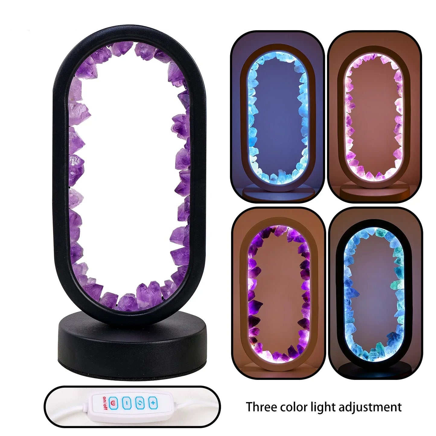 Handgemachte Amethystlampe - Serenith