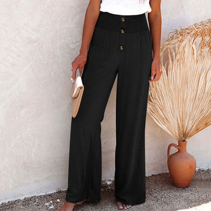 Leinen-Damenhose mit hohem Bund – Sylvie