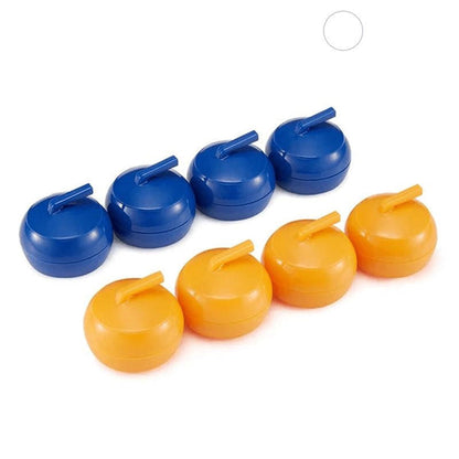 Mini-Tischcurling Spiel für Zuhause mit Gleitsteinen & Magnetstangen