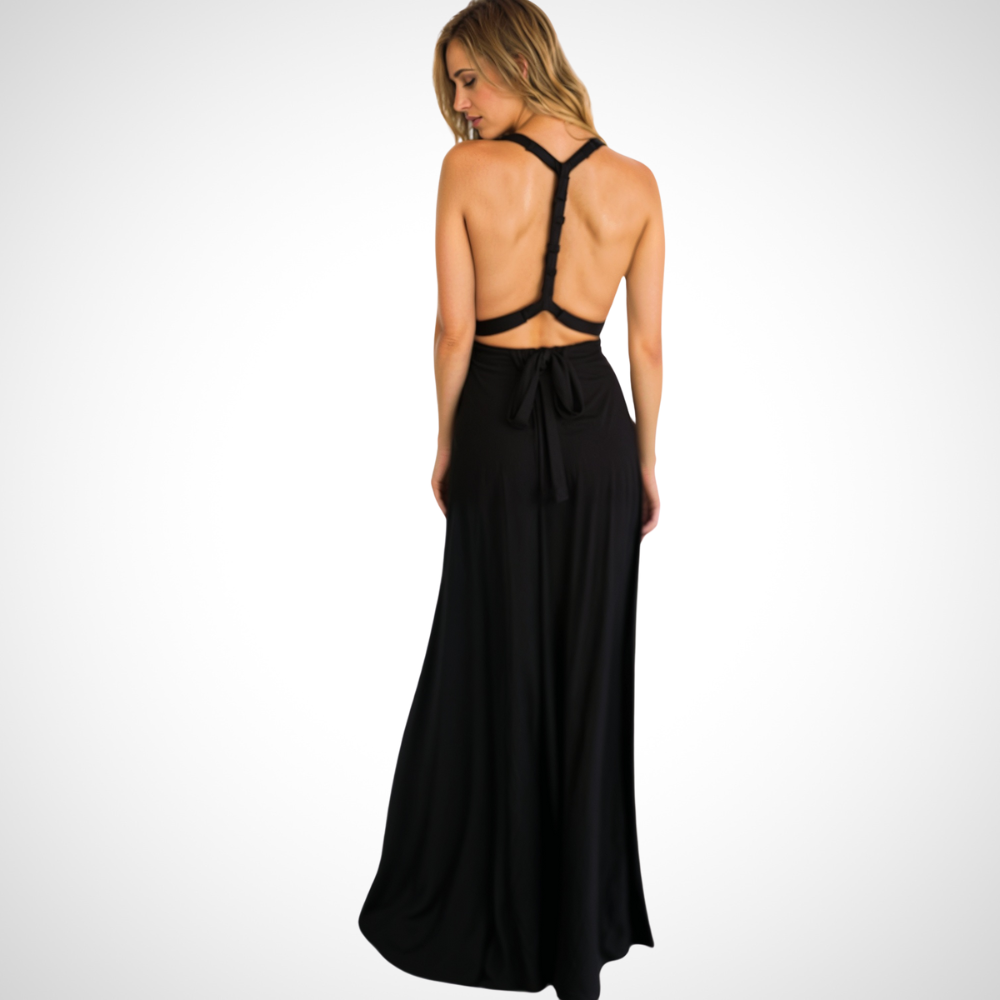 Elegantes Wickel-Maxikleid mit Femininer Passform – Celine