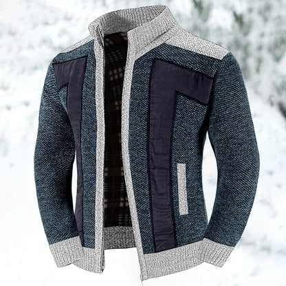 Wollweste mit Reißverschluss und Pullover - Leon