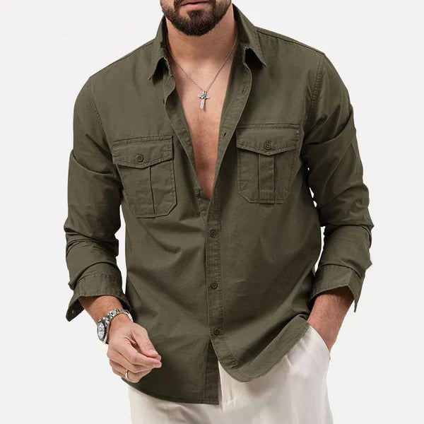 Stylische Herren Cargo Hemd - Tobias