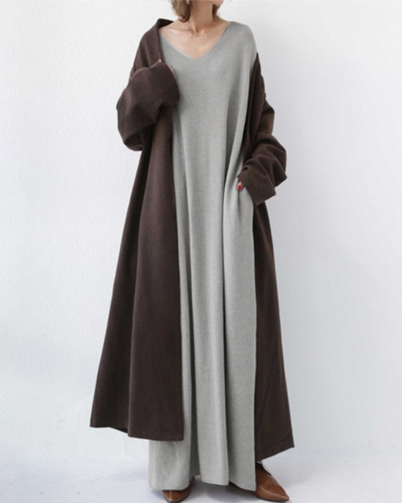 Sommerliches Maxikleid aus Baumwoll-Leinen-Mix – Sorella