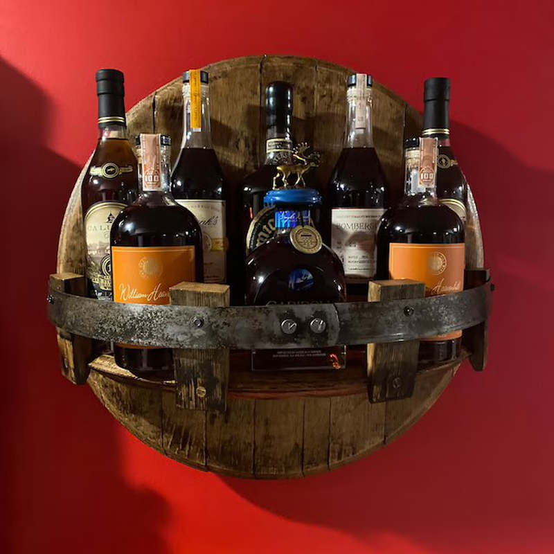 Bourbon Whiskey Fassregal aus Eichenholz – Oakspire