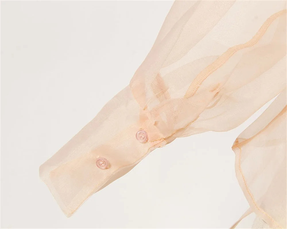Zweiteiliges Chiffon-Sommer-Set mit Gürtel und Rock – Maurelle