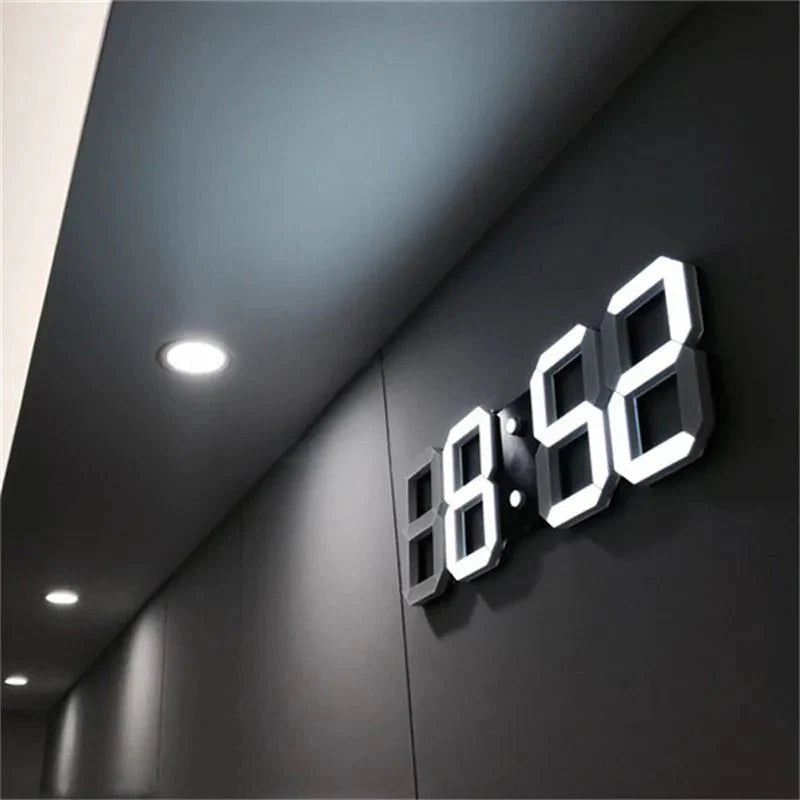 3D LED Wanduhr mit Dimmbarem Licht – Timora