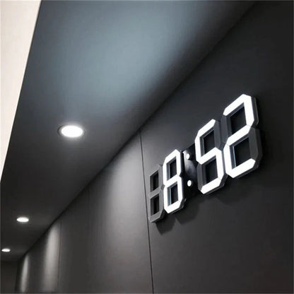 3D LED Wanduhr mit Dimmbarem Licht – Timora