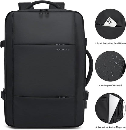 Erweiterbarer 26–45L Wasserdichter Reiserucksack mit Laptopfach & Duffle-Option