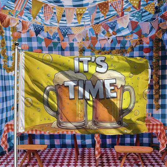 1 Stück große Oktoberfest Deko-Flagge – ProstFlagge Oktoberfest 2026