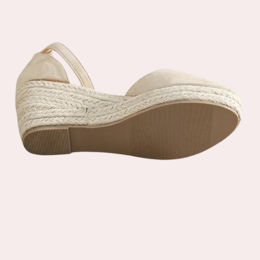 Bequeme Damen-Wedges mit Verstellbarem Riemen & Keilabsatz – Alina