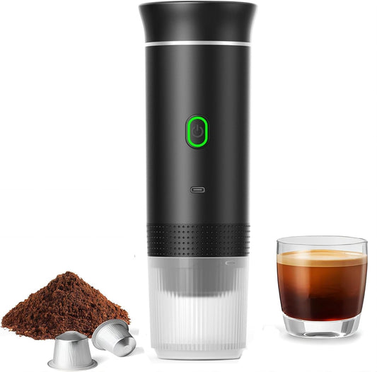 Tragbarer 3-in-1 Espresso-Kaffeemaker mit wiederaufladbarem Akku – Raverno