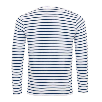 Gestreiftes Henley-Shirt mit langen Ärmeln – Ewan