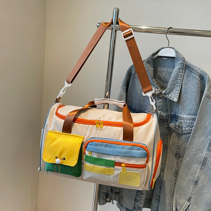 Leichtgewicht Duffeltas mit Farbblöcken - FlexaBag