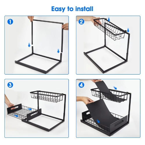 2-stufiger Unter-Sink-Schubladenorganisator – Arlo