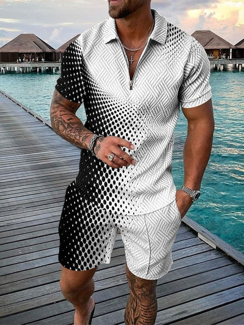 Zweiteiliges Herren-Sommer-Set mit T-Shirt und Shorts – Damon