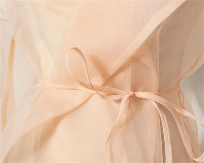 Zweiteiliges Chiffon-Sommer-Set mit Gürtel und Rock – Maurelle