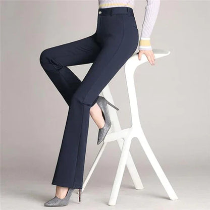 Schlank ausgestellte High-Waist-Hose – Mila