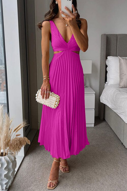 Elegantes Plissiertes Kleid mit Figurschmeichelnder Passform – Emilie