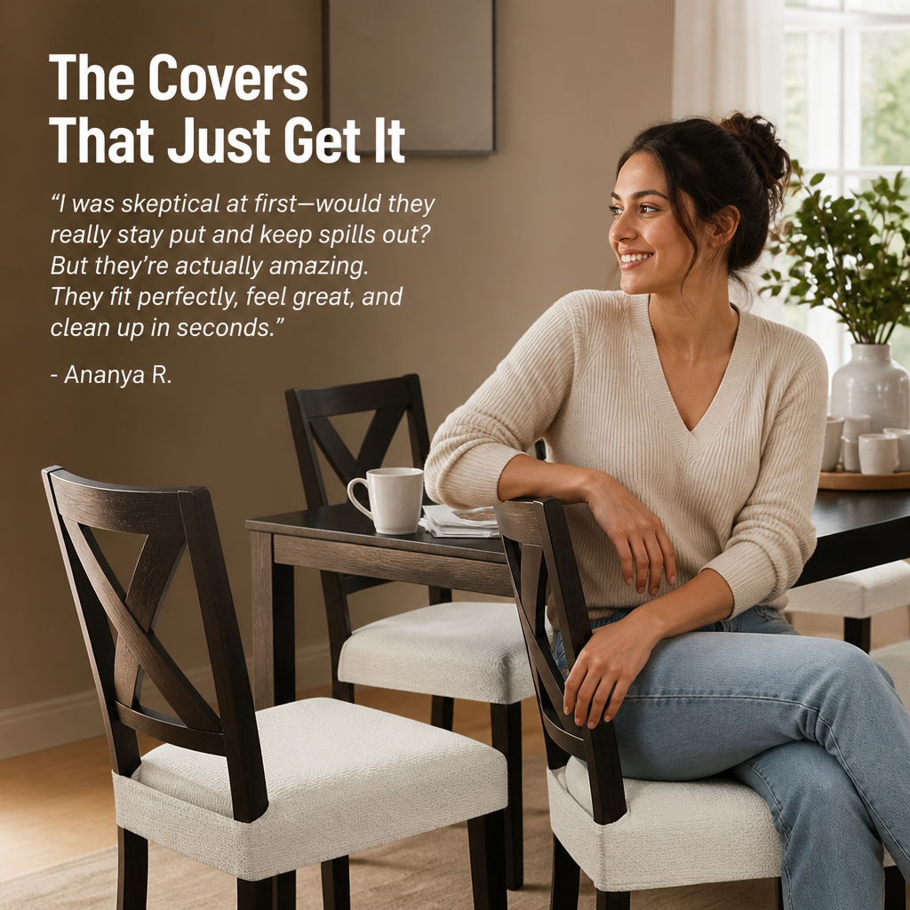 Waterproof Stretch Woven Chair Covers, Slip-Resistant Jacquard Polyester 6