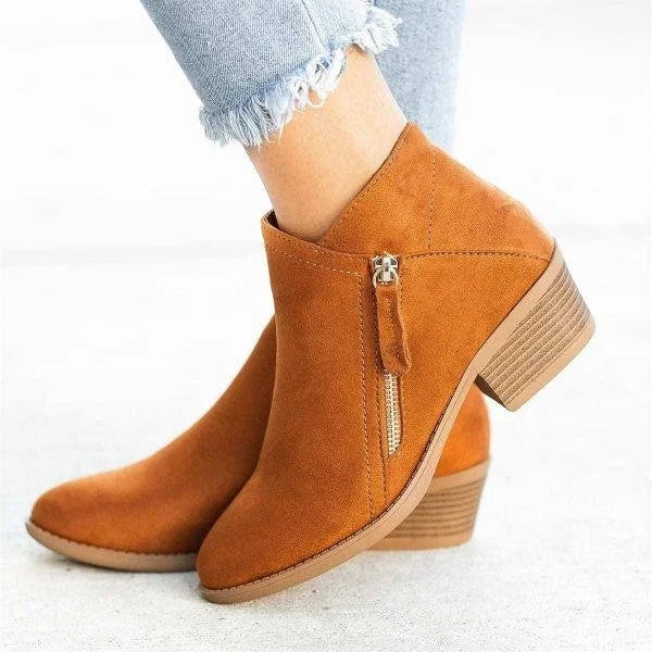 Orthopädische Leder Stiefeletten - Helena