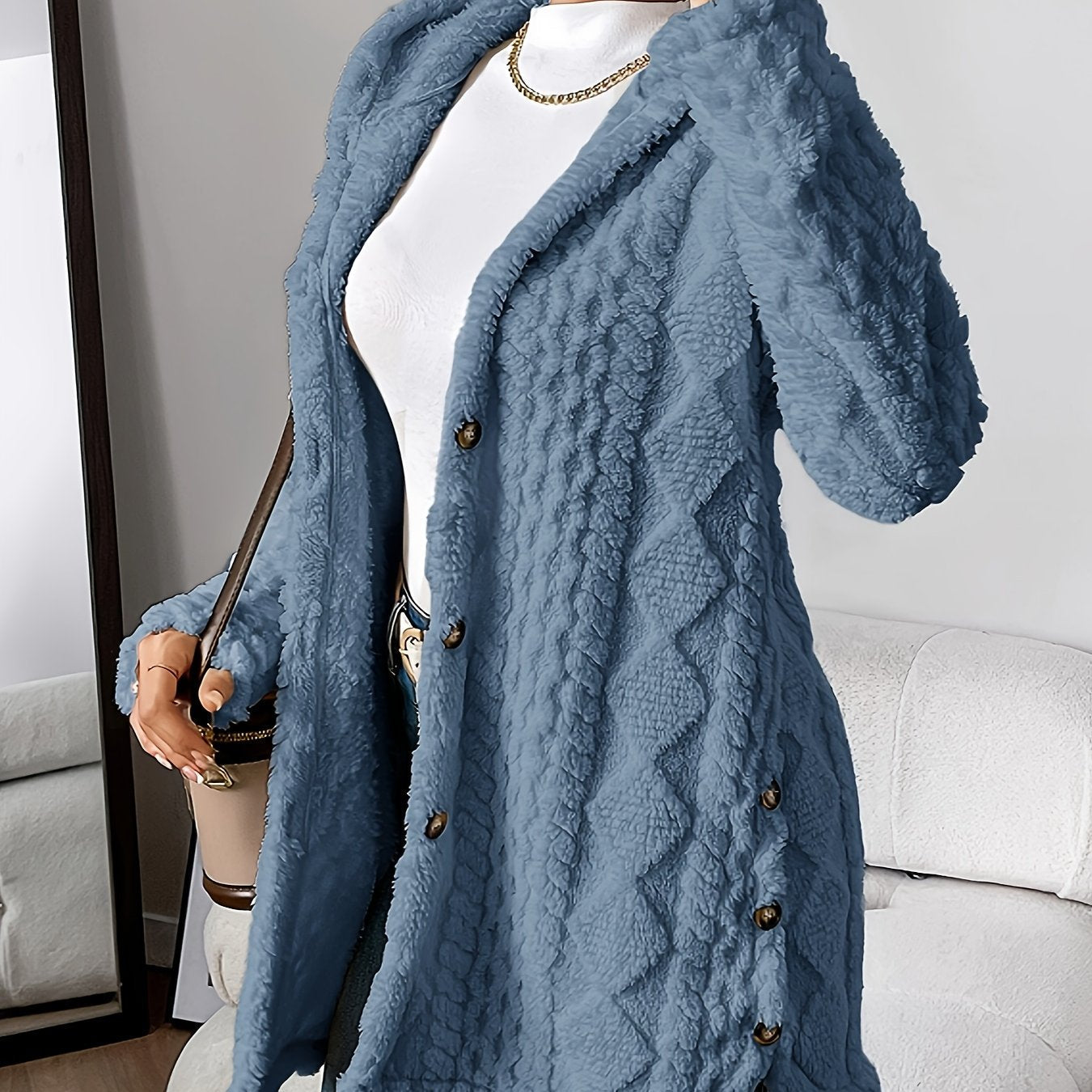 Weiches Langes Damenhoodie – Marit