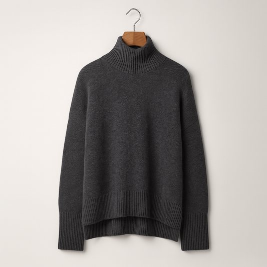 Luxuriöser Kaschmir-Rollkragenpullover für Damen – Amira Herbstzauber Edition