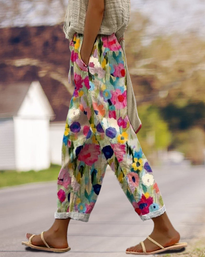 Fröhliche Bunte Damen Jogginghose - Juno