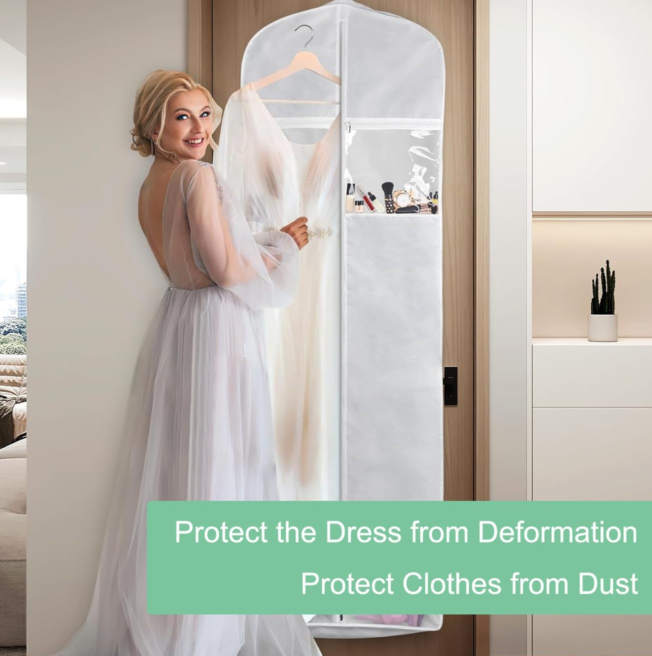 Brautkleid-Aufbewahrungsset in voller Länge – Staubdichte Brautkleid-Hülle (2 zum Preis von 1)