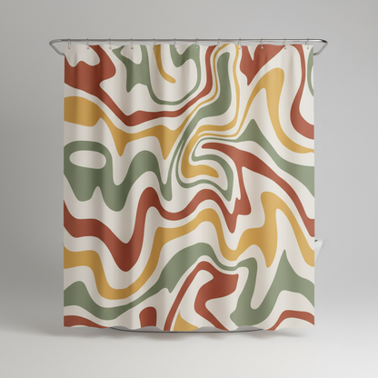 70er Jahre Retro Spiralmuster - BohoWave