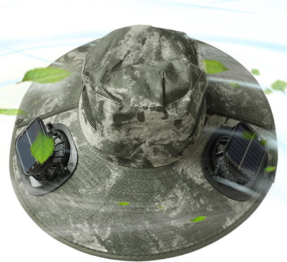 Solar-Fan-Kühlhut mit UV-Schutz – Solvoro