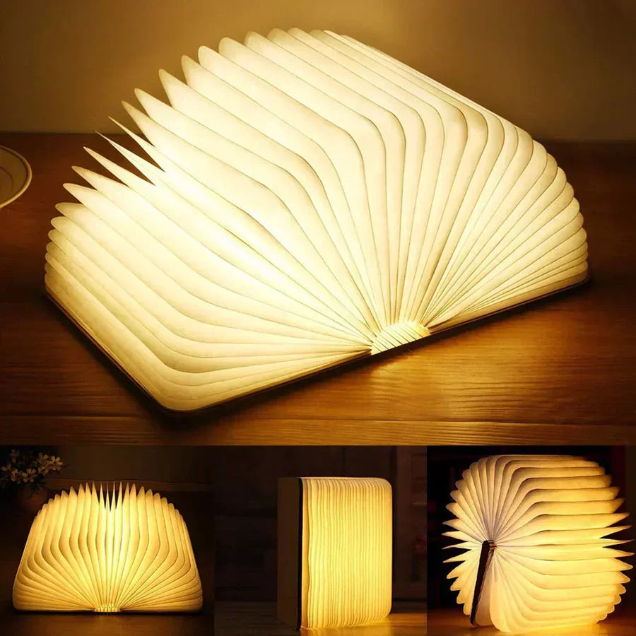Zusammenklappbare Buchlampe mit warmem LED-Licht - StoryGlow