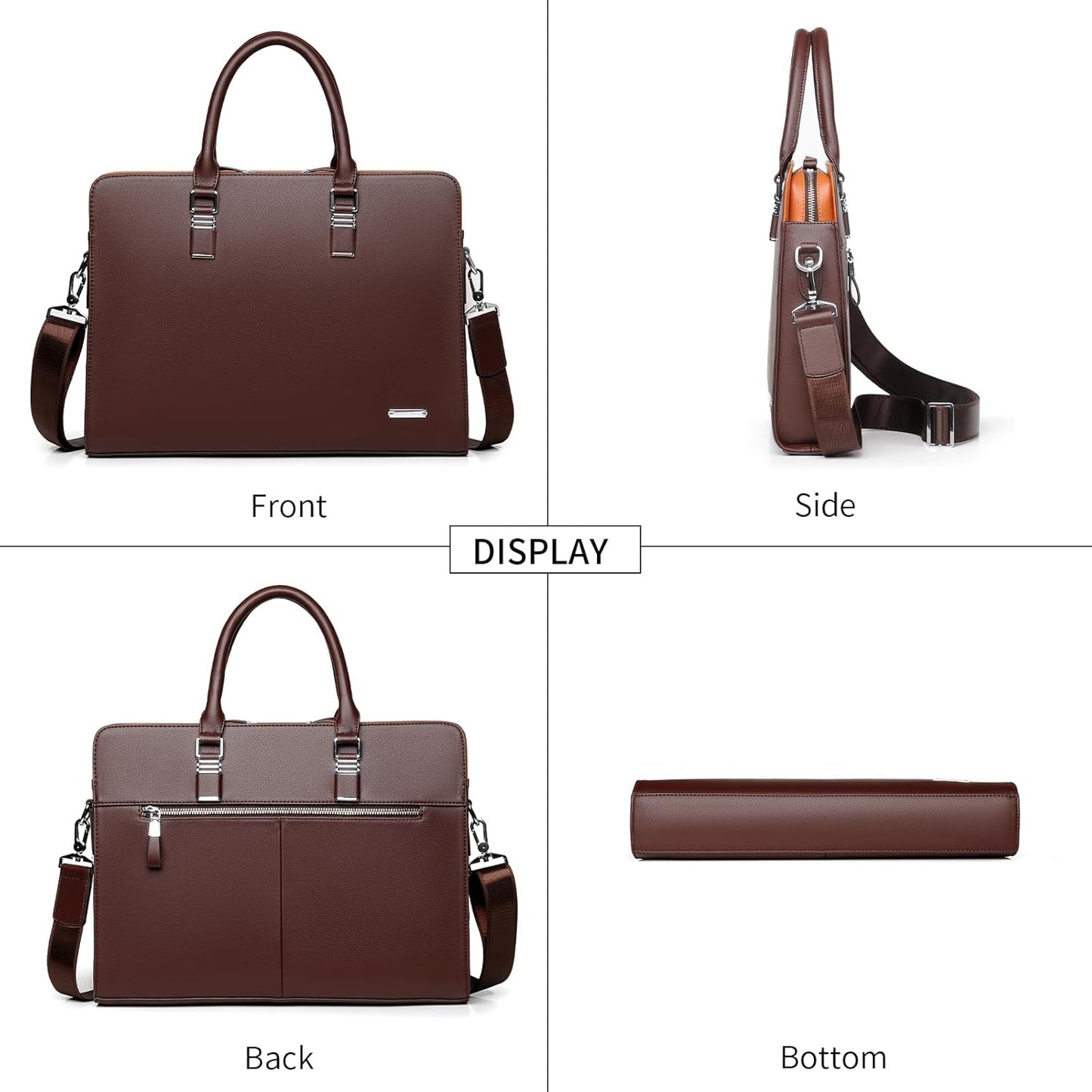 Echte Leder Multi-Fach Geschäfts-Laptoptasche für Profis